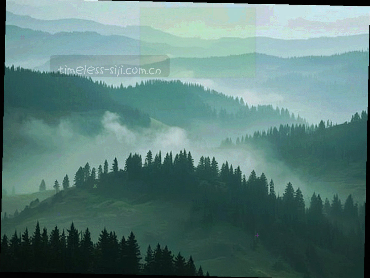 大面积留白的室内空间剪影，单点光源落在尽头，画面中没有人物